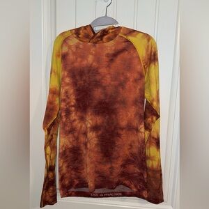 Lululemon Mens Large Metal Vent Tech Hoodie 2.0 Pullover Marble Dye Mulled Wine